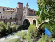 tiber island and trastevere district