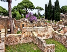 ancient ostia (with minivan)